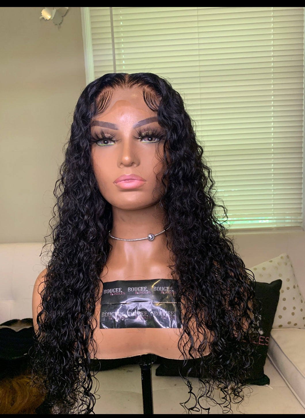 Deep wave premade wig