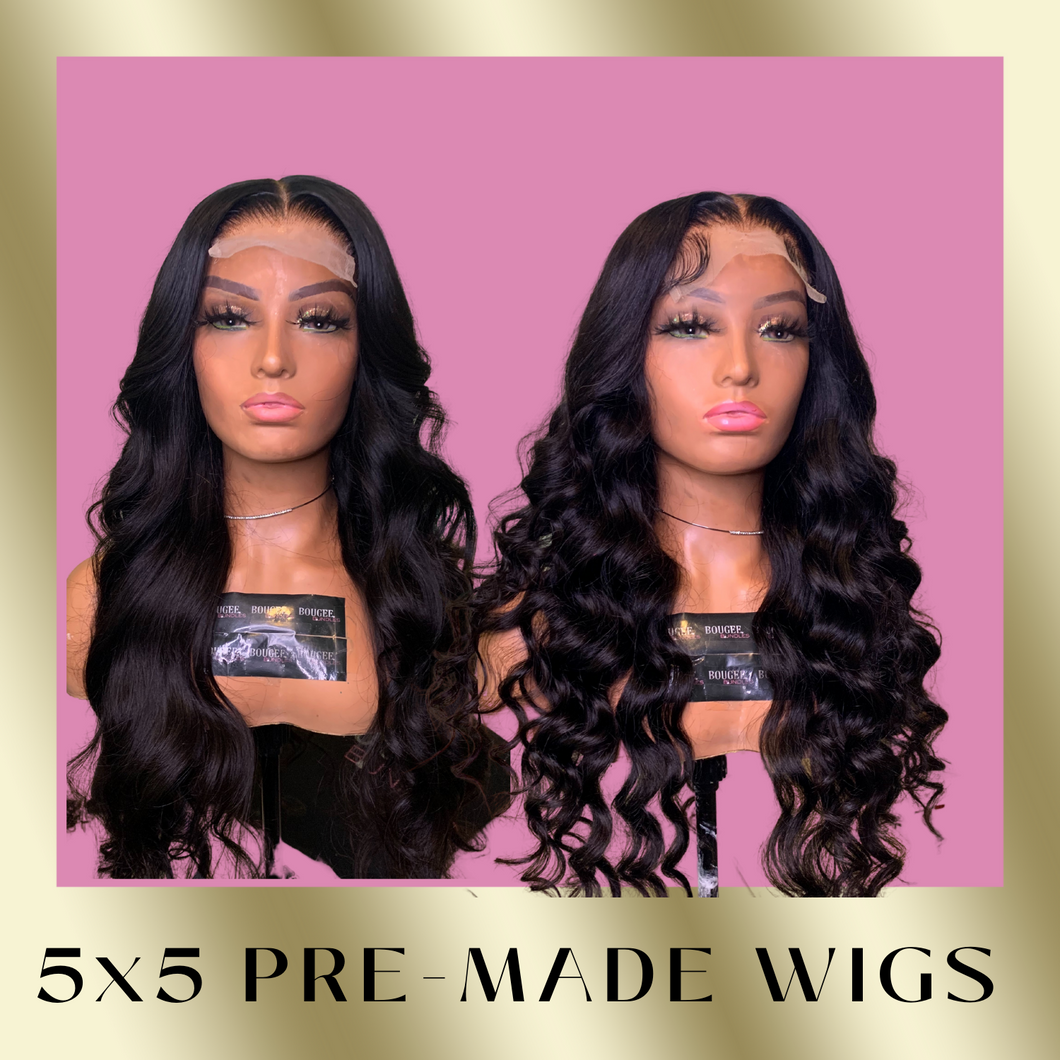 5x5 Pre-made Wigs