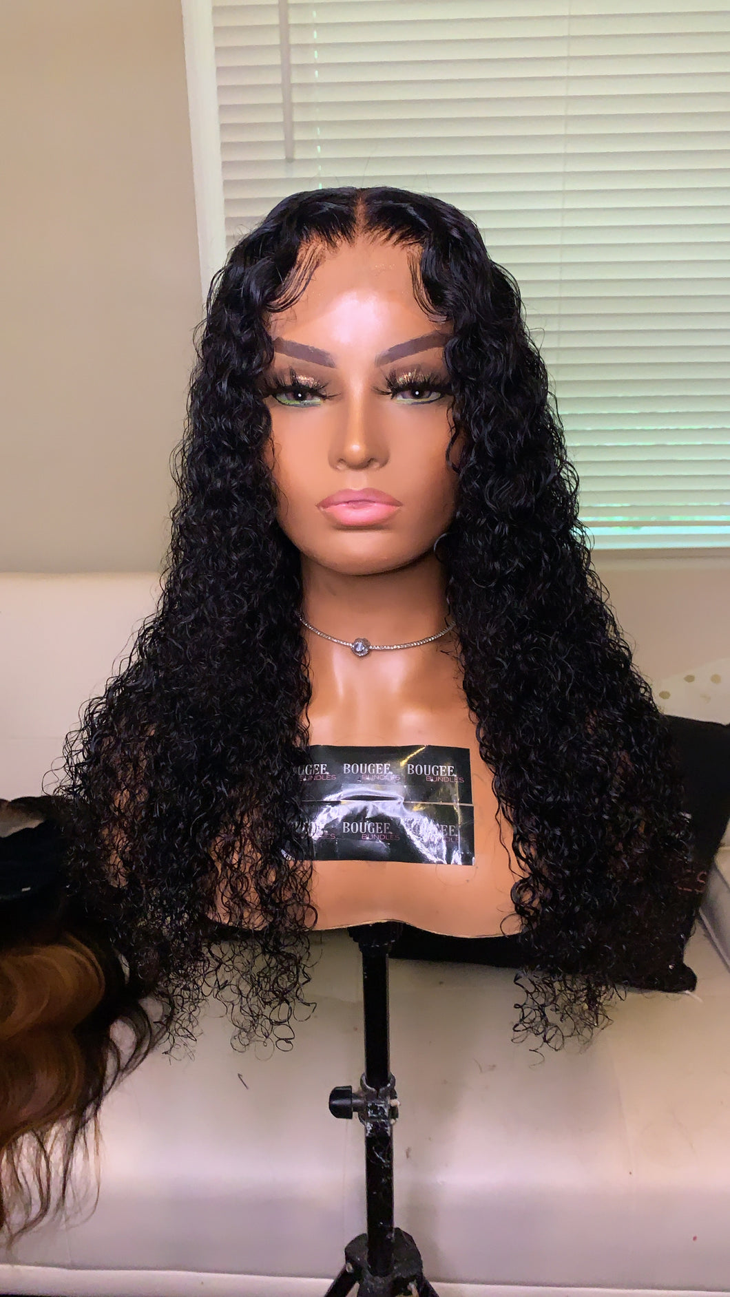 curly premade wig